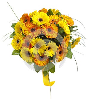 Bouquet of gerbera flowers photo