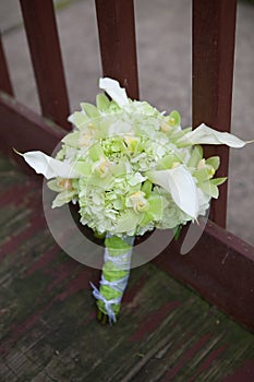 Bouquet of green flowers