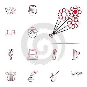 bouquet icon. handdraw icons universal set for web and mobile