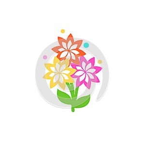 Bouquet Icon Vector.