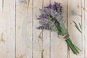Bouquet of lavender. Spa composition.