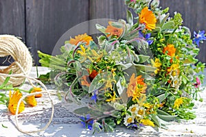 Bouquet of medicinal plants