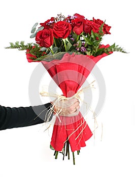 Bouquet of red roses