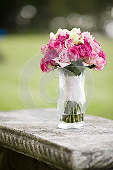 Bouquet of Roses in vase