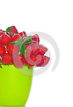 Bouquet from strawberry berries