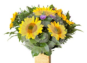 Bouquet with sunflowers