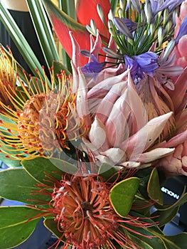 Bouquet of tropical flowers