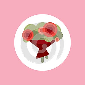 Bouquet vector icon sign symbol