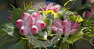 Bouquets of Lotus Buds photo