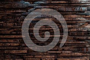 Bourbon Barrel Staves on Wall Texture photo