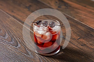 Bourbon and Cola Cocktail