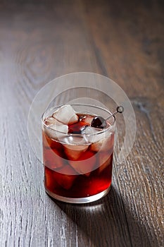 Bourbon and Cola Cocktail