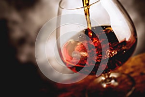Bourbon glass - tilt shift selective focus