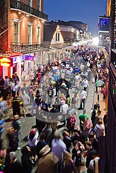 Bourbon Street at dusk