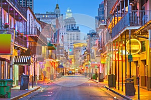 Bourbon Street, New Orleans, Louisiana, USA