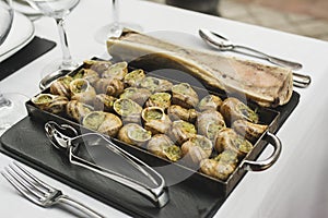 Bourgogne Escargots, Snails with herbs butter, with marrow