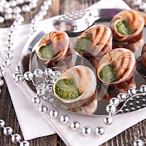 Bourgogne snail, french gastronomy