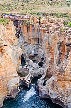 Bourke`s Luck Potholes in the Blyde River Canyon Nature Reserve in South Africa