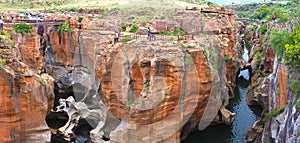 Bourke`s Luck Potholes in South Africa - Raging waters have created a strange geological site.