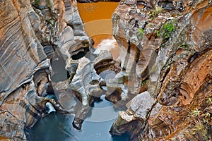 Bourkes Luck Potholes, in Mpumalanga, South Africa