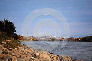 Bourne Bridge over Cape Cod Canal photo
