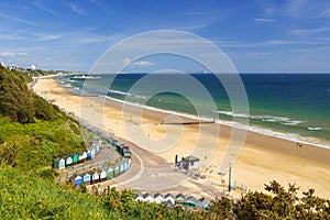 Bournemouth beach, pier, sea and sand