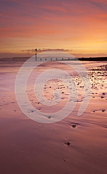 Bournemouth Beach at Sunset