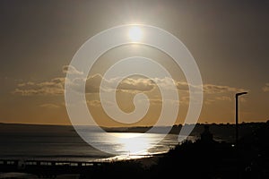 Bournemouth - English coast sunset