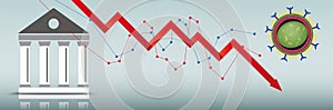 Bourse Building Virus Downturn Chart Header