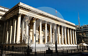 The Bourse of Paris- Brongniart palace , Paris, France.