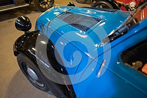 BOURTON-ON-THE-WATER, GLOUCESTERSHIRE/UK - MARCH 24 : Old Classic Car in the Motor Museum at Bourton-on-the-Water in