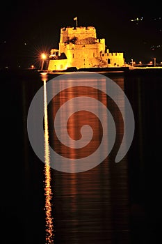 Bourtzi castle in nafplio greece photo