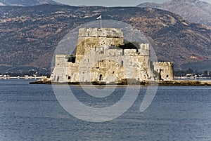 Bourtzi fortress at Nafplio city in Greece