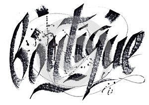 Boutigue - calligraphy