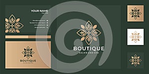 boutique logo design and business card, good use for spa, boutique, spa and fashion logo company