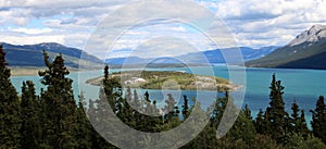 Bove Island in Tagish Lake, Carcross, Yukon, Canada