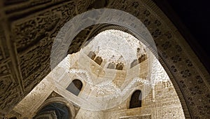 Boveda of Hall of the two Sisters at Royal complex of Alhambra photo