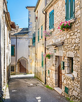 Boville Ernica in a sunny afternoon, province of Frosinone, Lazio, Italy. photo