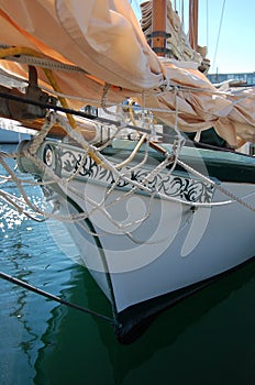 Bow of an Antique Boat