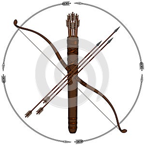 Bow Arrow Quiver Archery Kit