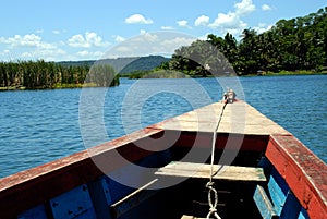 From bow of a boat or plancha