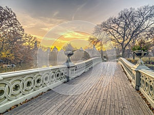 Bow bridge Central Park photo
