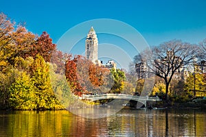 Bow Bridge Central Park in Autumn