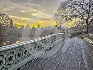 Bow bridge Central Park photo