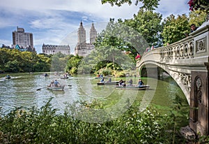 Bow Bridge in Central Park,New York