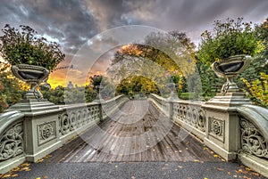 Bow bridge,Central Park, New York Cit