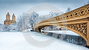 Bow Bridge in Central Park, NYC