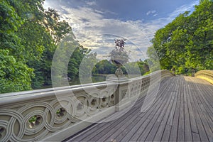 Bow bridge in late summer