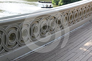 Bow Bridge, the most romantic bridge barandal design in New York photo