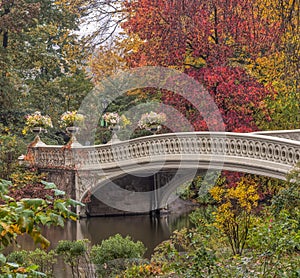 Bow Bridge in New York City, Central Park Manhattan photo